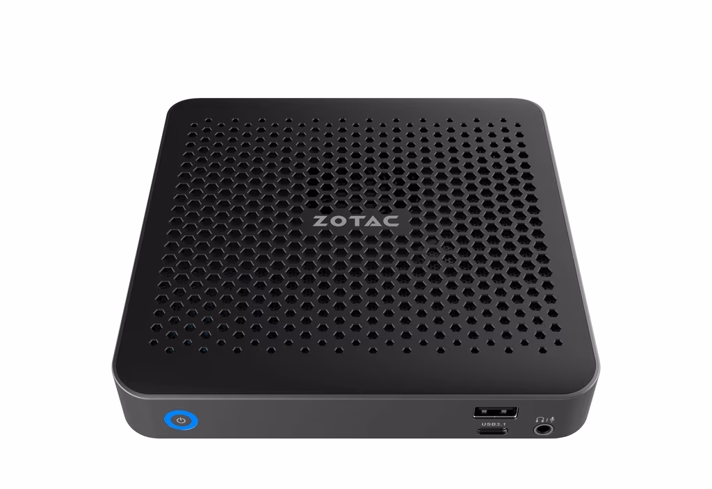 Mini PC ZOTAC ZBOX-MI623-BE, Active Cooling, Intel® Core™ i3-10110U 2C/4T, 2.1-4.1GHz, 2xDDR4 SODIMM, 2xM.2 slot, Intel UHD Graphics, 1xUSB-C 3.1, 3xUSB 3.1, 2xGbE LAN, WiFi(802.11ac)/BT5.0, HDMI, DP, Mic/Speak Out, microSD CR, VESA Mount, 28mm slim 
