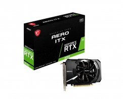 MSI GeForce RTX 3050 AERO ITX 8G / 8GB GDDR6 128Bit 1777/14000Mhz, Ampere, PCI-E Gen4, 1xHDMI, 3xDP, Single Fan Thermal Design - Tailored PCB, Small Form Factor, Solid Backplate, Retail thumbnav 1