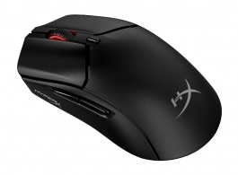 HYPERX Pulsefire Haste 2 Wireless Gaming Mouse, Black, Ultra-lightweight design, 400–26000 DPI, 4 DPI presets, Dual wireless connectivity modes: BT + 2.4GHz, HyperX 26K Sensor, Included grip tape for secure, Per-LED RGB lighting, Up to 100 hours of batter