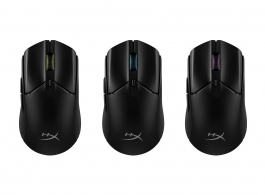 HYPERX Pulsefire Haste 2 Wireless Gaming Mouse, Black, Ultra-lightweight design, 400–26000 DPI, 4 DPI presets, Dual wireless connectivity modes: BT + 2.4GHz, HyperX 26K Sensor, Included grip tape for secure, Per-LED RGB lighting, Up to 100 hours of batter