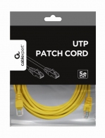 Patch cord cat. 5E PP12-5M/Y Yellow, 5 m, molded strain relief 50u" plugs thumbnav 2