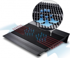 DEEPCOOL "N8 BLACK", Notebook Cooling Pad up to 17", 2 fan - 140mm, 1000rpm, <25dBA, 94.7CFM, 4x USB, all aluminum extrusion panel, Black thumbnav 2