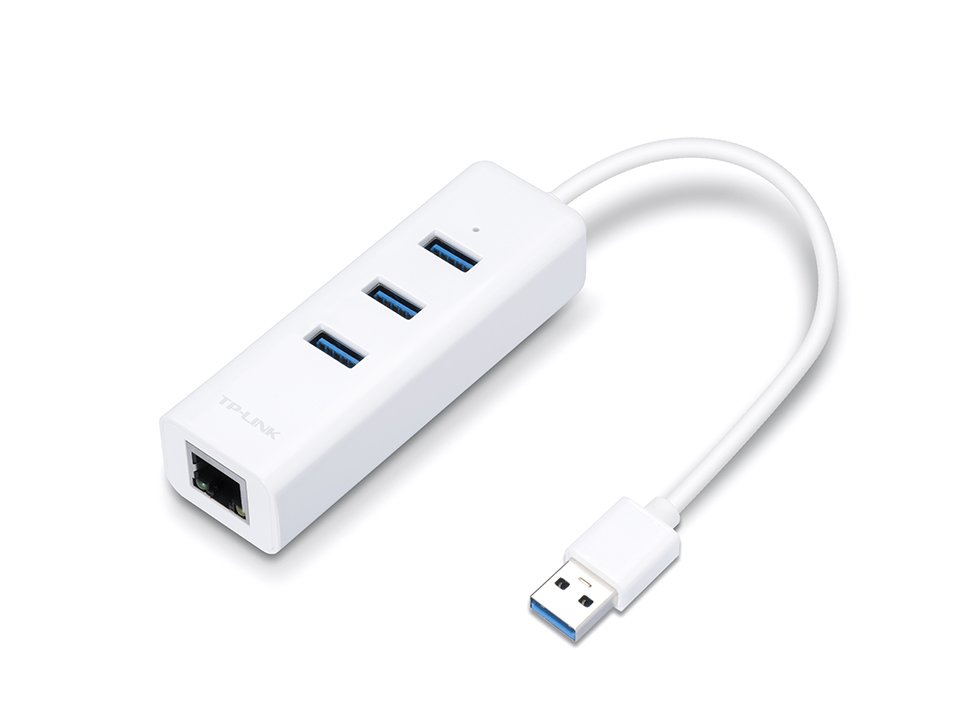 TP-LINK UE330, USB3.0 Gigabit LAN adapter + USB Hub, USB3.0 to RJ-45 LAN connector, 3xUSB3.0, Chipset RTL8153 photo 1