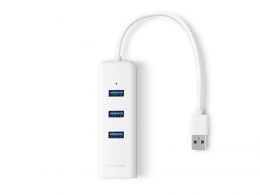 TP-LINK UE330, USB3.0 Gigabit LAN adapter + USB Hub, USB3.0 to RJ-45 LAN connector, 3xUSB3.0, Chipset RTL8153 thumbnav 2