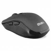 SVEN RX-560SW Wireless, Optical Mouse, 2.4GHz, Nano Receiver, 800/1200/1600dpi, 5+1(scroll wheel) Silent buttons, Switching DPI modes, Rubber scroll wheel, Gray thumbnav 3