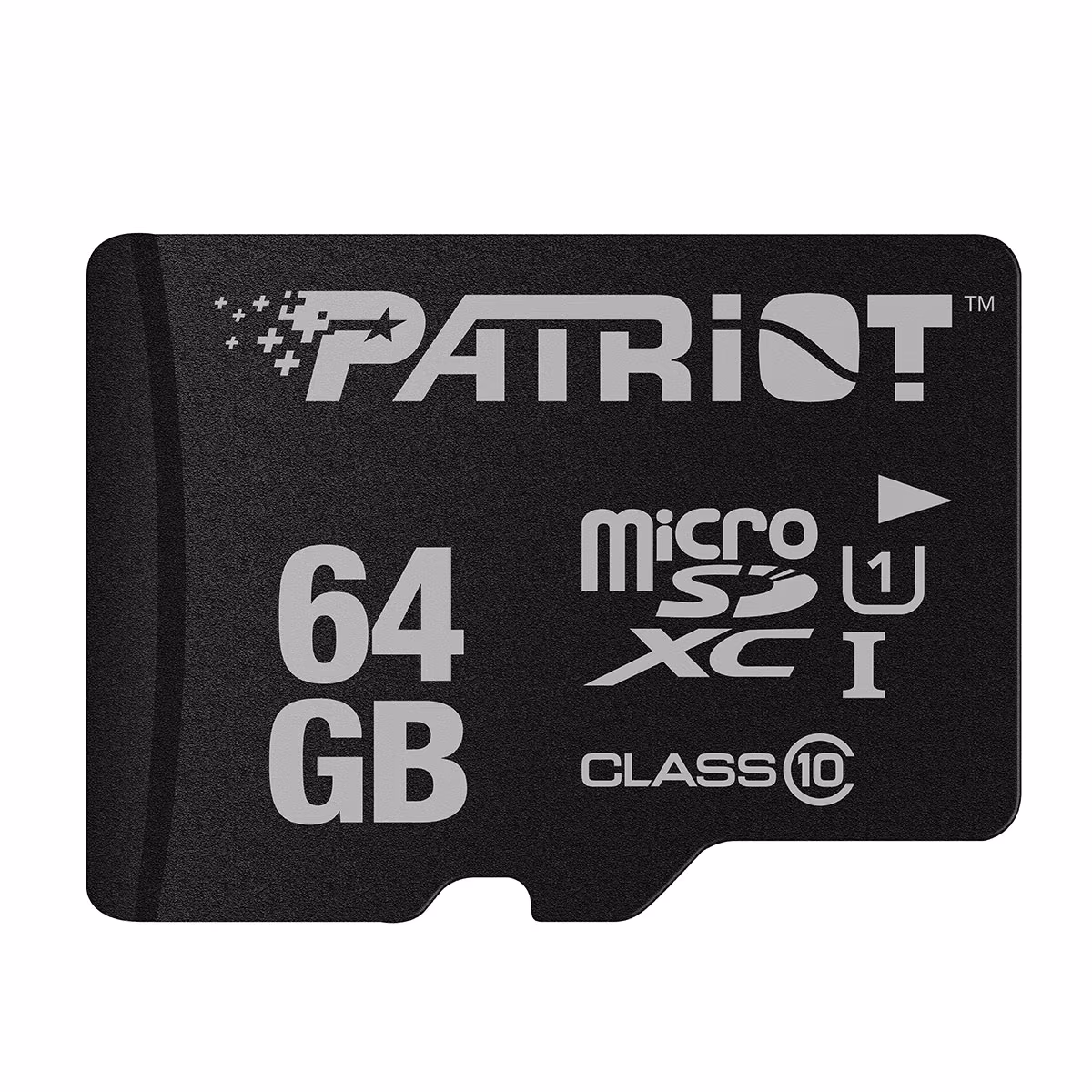 Карта памяти microSD Patriot LX Series/ 80MBps/ 64GB + SD adapter 