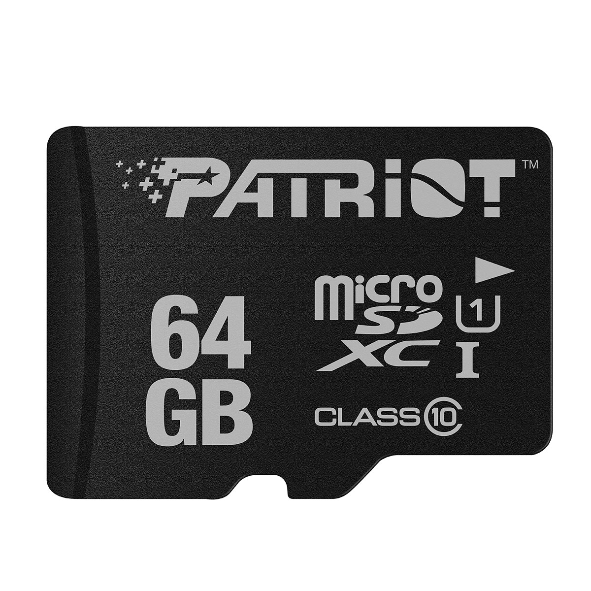 Карта памяти microSD Patriot LX Series/ 80MBps/ 64GB + SD adapter photo 1