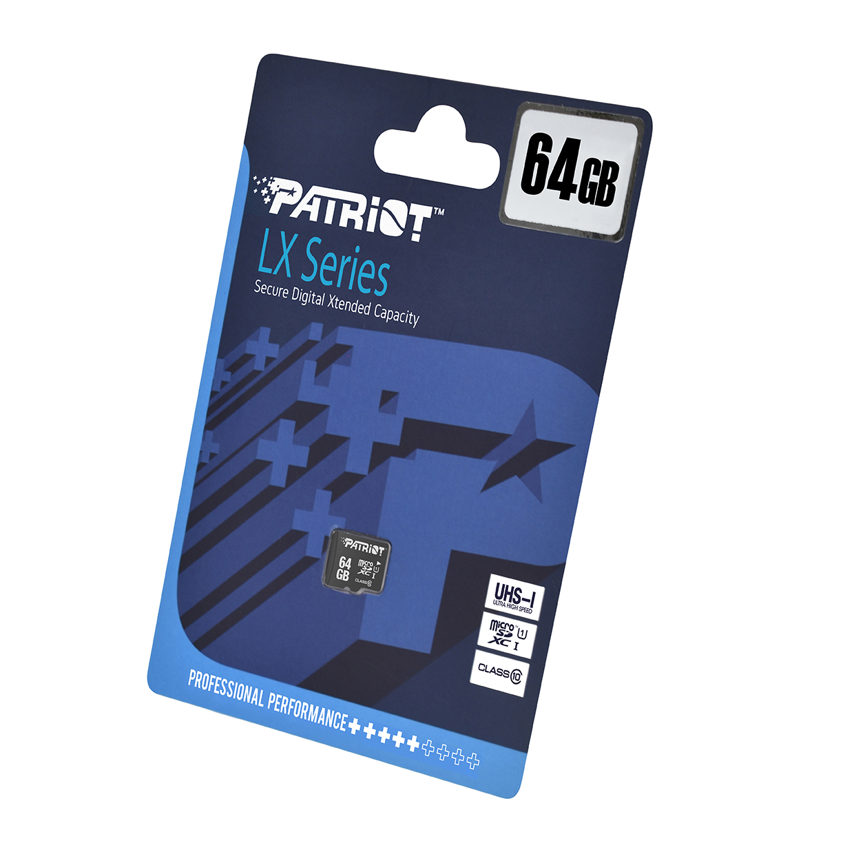 Карта памяти microSD Patriot LX Series/ 80MBps/ 64GB + SD adapter photo 4