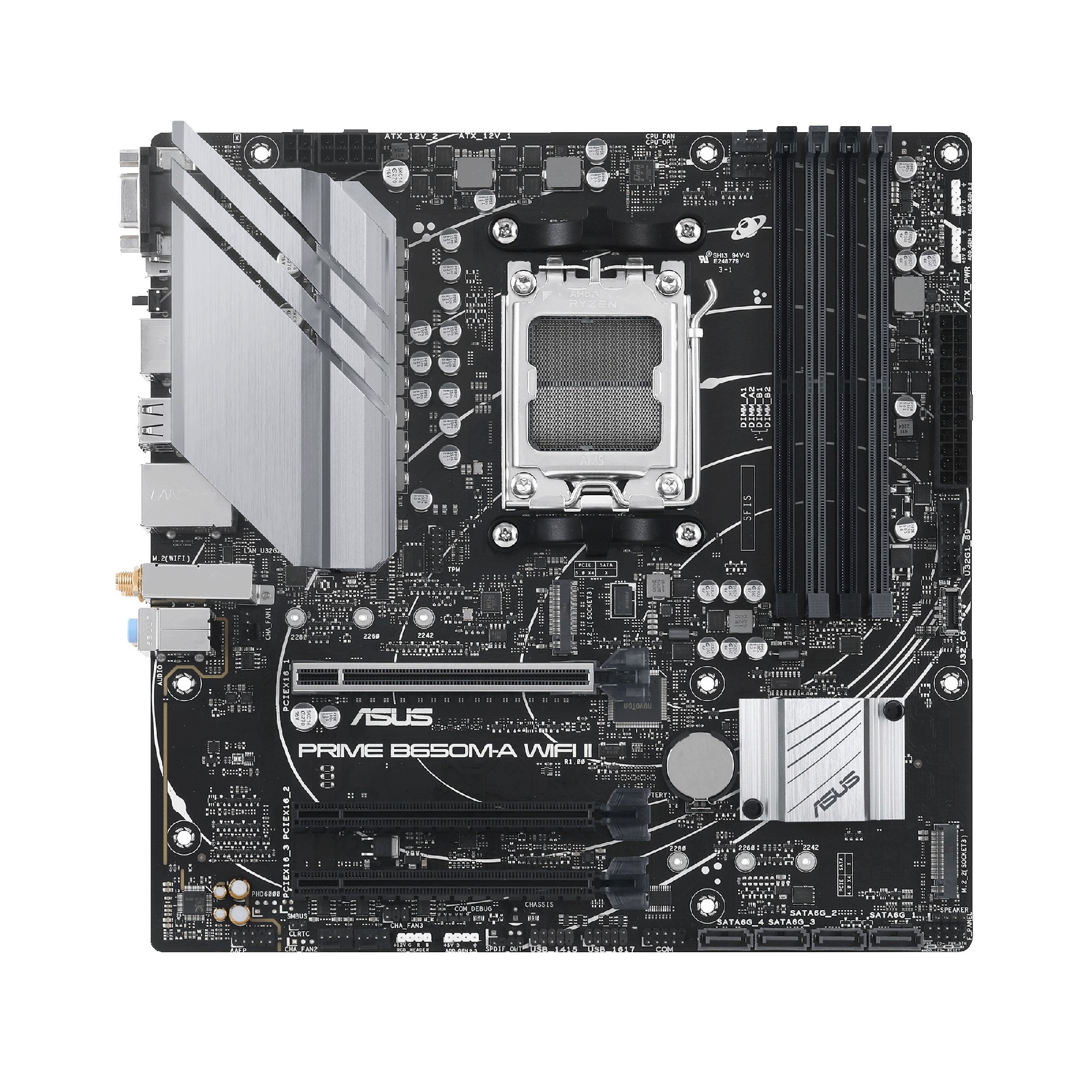 Материнская плата ASUS PRIME B650M-A WIFI II/ AM5 / B650/ DDR5/ mATX photo 2