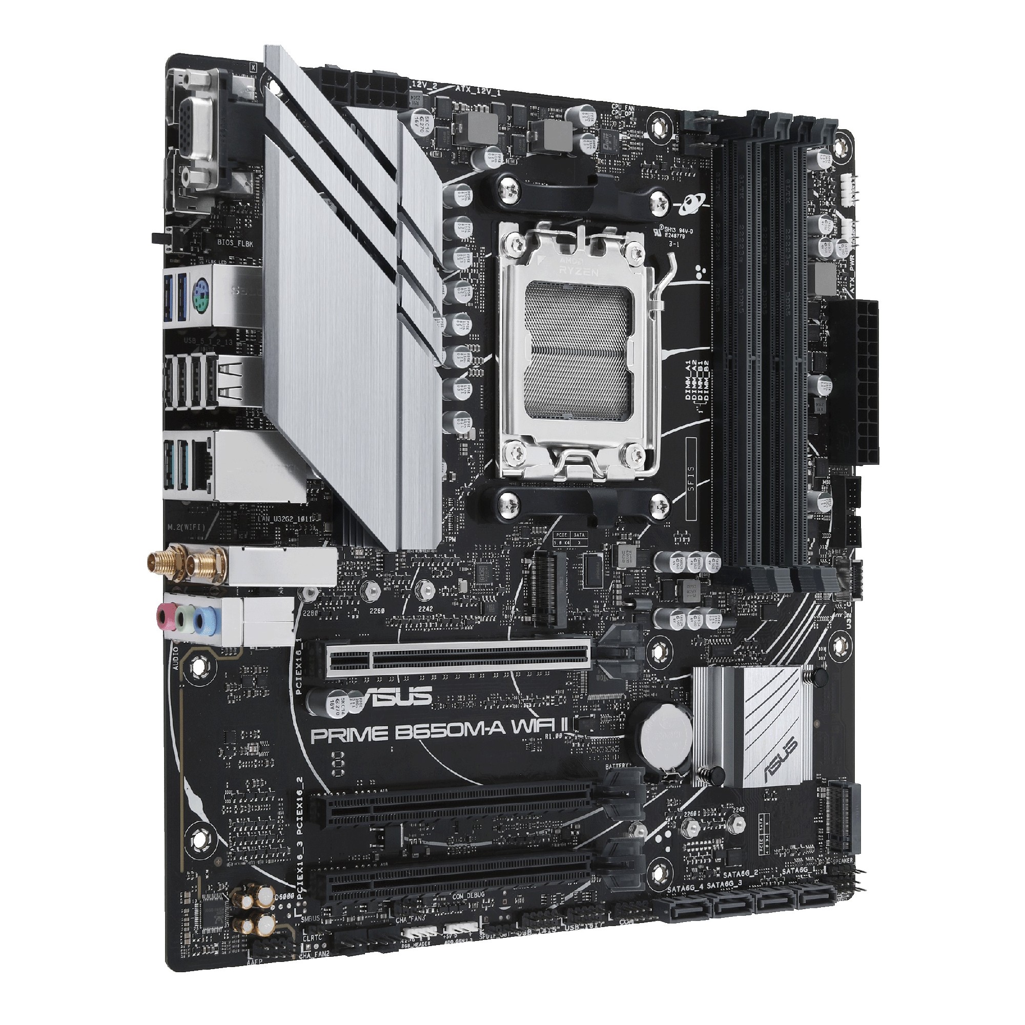 Материнская плата ASUS PRIME B650M-A WIFI II/ AM5 / B650/ DDR5/ mATX photo 3