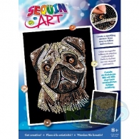Sequin Art SQ1935 Blue - Pug thumbnav 1