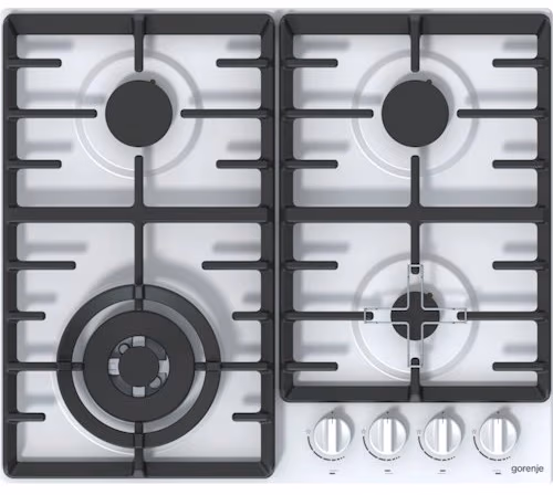Plita cu gaz incorporabila Gorenje GW 641 W, 4 arzatoare, Alb 