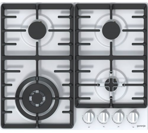 Встраиваемая  газовая панель Gorenje GW 641 W, 4 конфорок, Белый photo 1