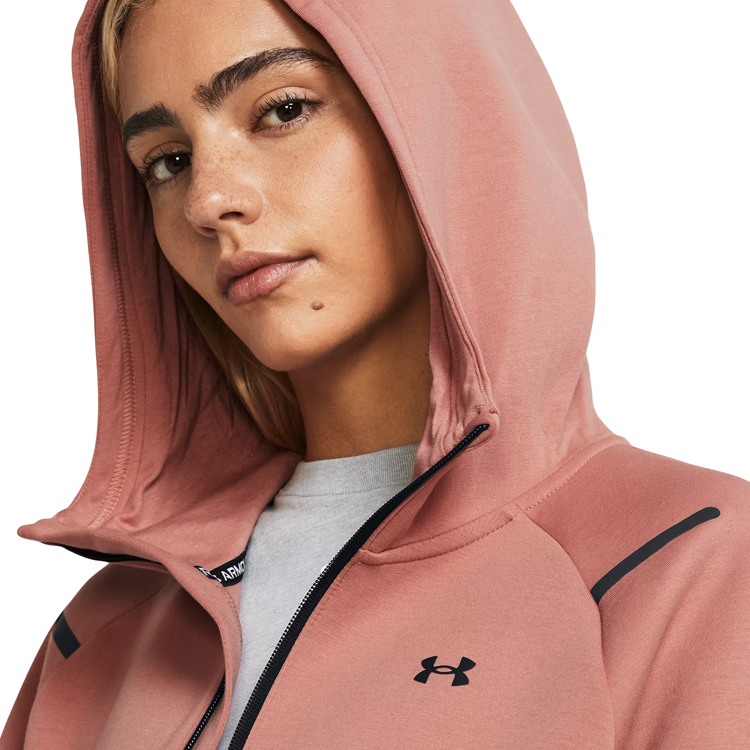 Hanorac Under Armour Unstoppable Flc FZ L Roz Femei photo 4