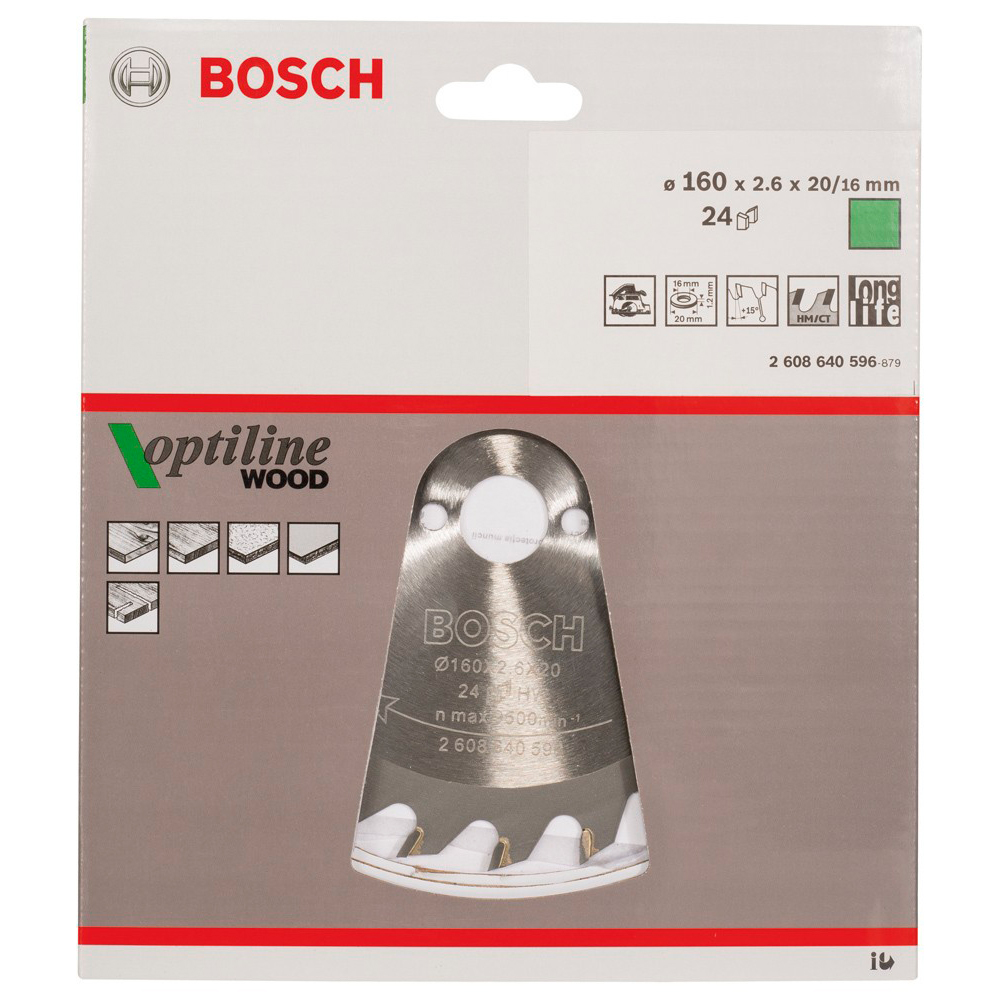 Panze de ferastrau circular Bosch 2608640596 photo 1