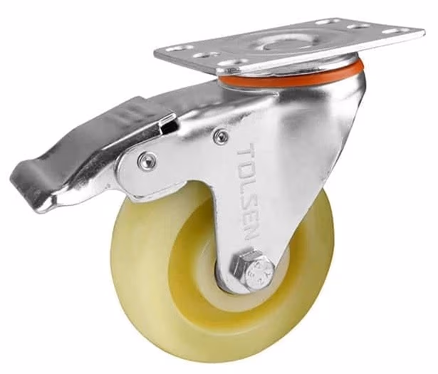 Roata pentru carucior rotativa cu frana 50mm 50kg Tolsen 