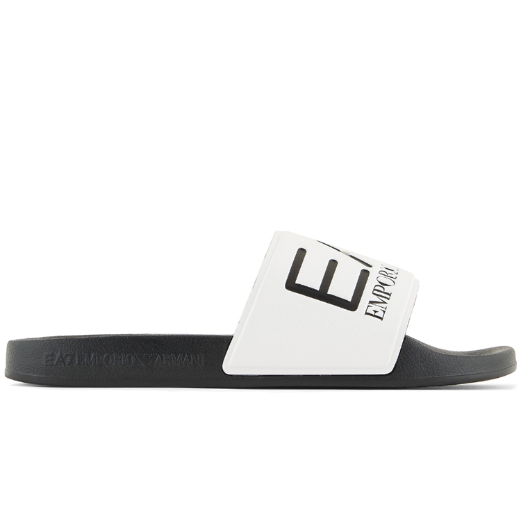 Slapi EA7 EMPORIO ARMANI WATER SPORTS VISIBILITY SLIPPE pt Barbati / 41 / Negru-alb photo 2