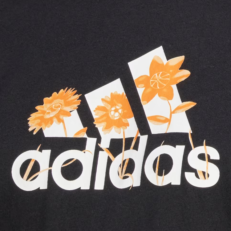 Tricou Adidas W FLWR BOS GT XS Negru Femei photo 2