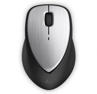 HP Envy Rechargeable Mouse 500, Laser Sensor, 1600 dpi, Rubber Grips and Aluminum Finish, Quick Recharge with Micro-USB.