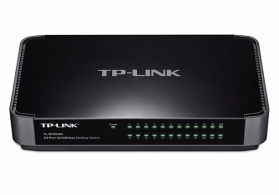 TP-LINK TL-SF1024M  24-port Desktop Switch, 24 10/100M RJ45 ports, Green Ethernet, plastic case