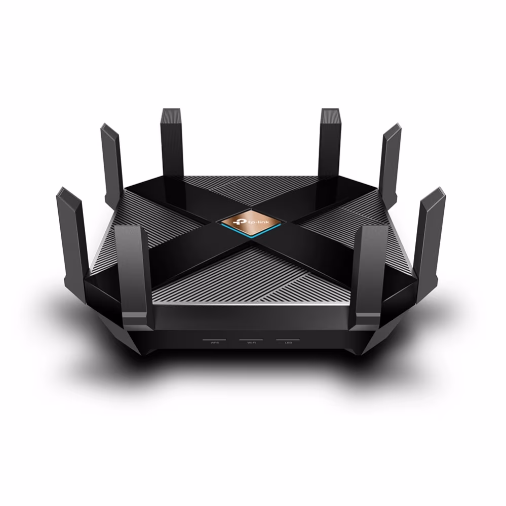 TP-LINK Archer AX6000 Wi-Fi 6 Wireless Gigabit Router, 4804Mbps at 5Ghz + 1148Mbps at 2.4Ghz, 802.11ax/ac/a/b/g/n, 1 Gigabit WAN+8 Gigabit LAN, OFDMA, MU-MIMO, Band Steering, USB+USB-C, 8 fixed antennas