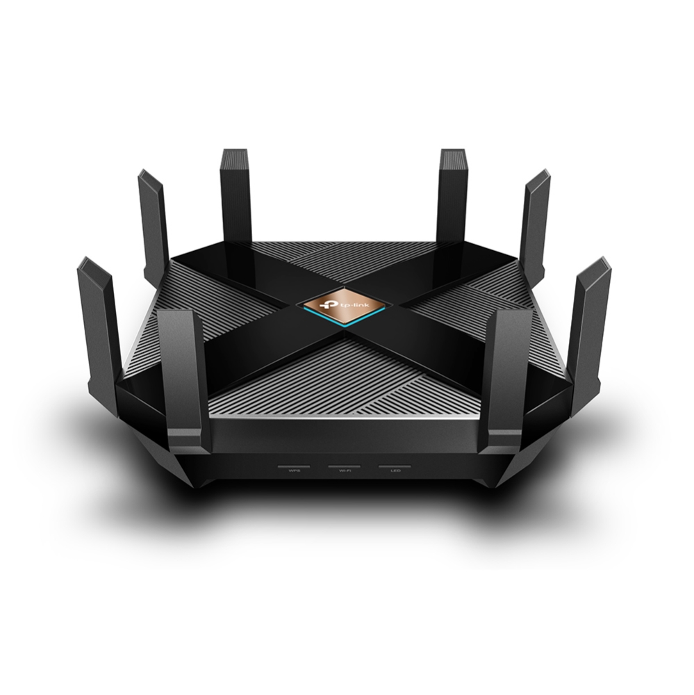 TP-LINK Archer AX6000 Wi-Fi 6 Wireless Gigabit Router, 4804Mbps at 5Ghz + 1148Mbps at 2.4Ghz, 802.11ax/ac/a/b/g/n, 1 Gigabit WAN+8 Gigabit LAN, OFDMA, MU-MIMO, Band Steering, USB+USB-C, 8 fixed antennas photo 1