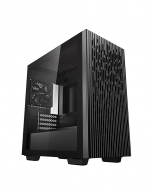 DEEPCOOL "MATREXX 40" Micro-ATX Case, with Side-Window (Tempered Glass Side Panel), without PSU, Pre-installed: Rear 1x120mm DC fan, VGA Length: 320mm, support cable management, 2x 2.5" Drive Bays, 2x 3.5" Drive Bays,1xUSB3.0, 1xUSB2.0, 1xAudio, Black thumbnav 1