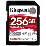 Карта памяти SD Kingston Canvas React Plus V90/ UHS-II/ 300MBps/ 256GB