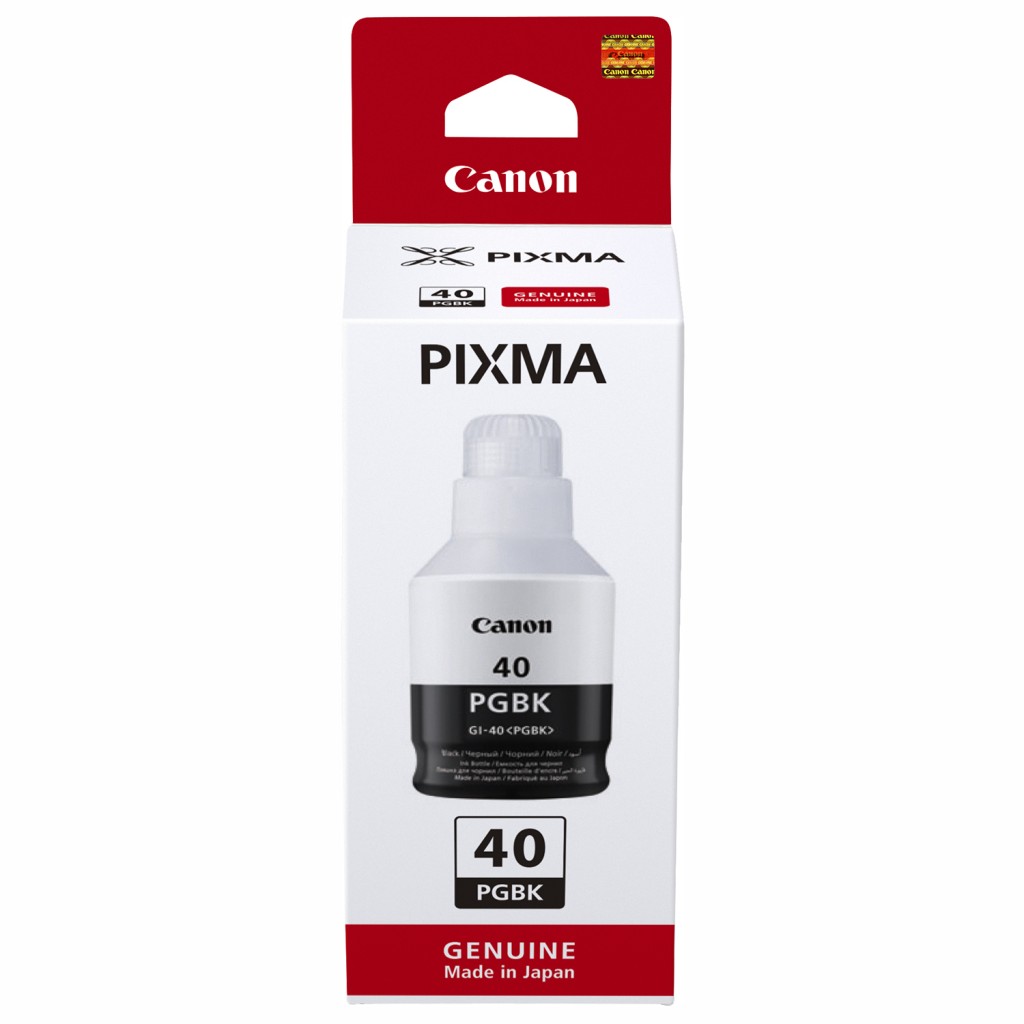 Ink Bottle Canon INK GI-40 BK (3385C001), Black, 170ml for Canon Pixma G6040/ G5040/ GM7040, 6000 p. photo 1 Ink Bottle Canon INK GI-40 BK (3385C001), Black, 170ml for Canon Pixma G6040/ G5040/ GM7040, 6000 p. photo 1