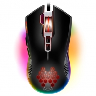 SVEN RX-G850 RGB Gaming, Optical Mouse, 500-6400 dpi, 7+1 buttons (scroll wheel),  DPI switching modes, USB thumbnav 1