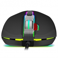 SVEN RX-G850 RGB Gaming, Optical Mouse, 500-6400 dpi, 7+1 buttons (scroll wheel),  DPI switching modes, USB thumbnav 4