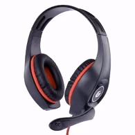 Наушники Gembird GHS-05-R, Black/red