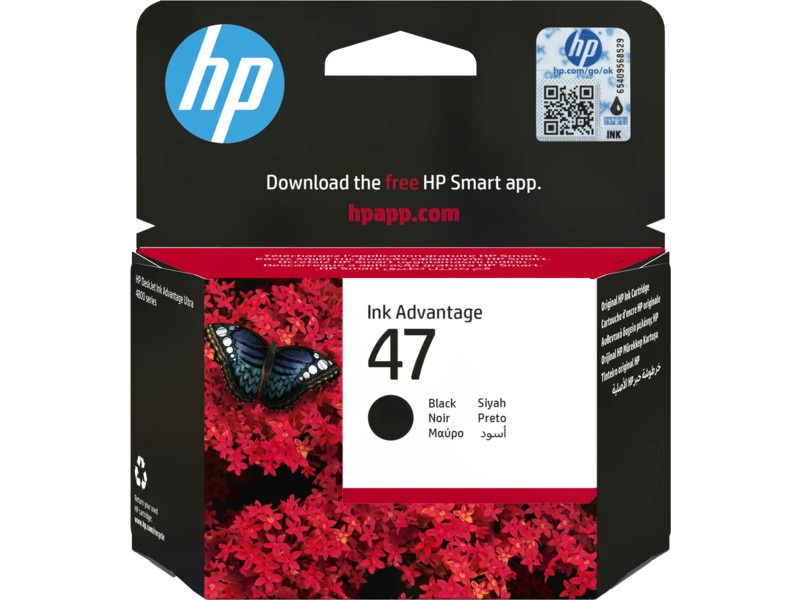 HP47 (6ZD21AE) Original Ink Cartridge Black for HP DeskJet Ink Advantage 4800, 1300 pages. photo 1 HP47 (6ZD21AE) Original Ink Cartridge Black for HP DeskJet Ink Advantage 4800, 1300 pages. photo 1