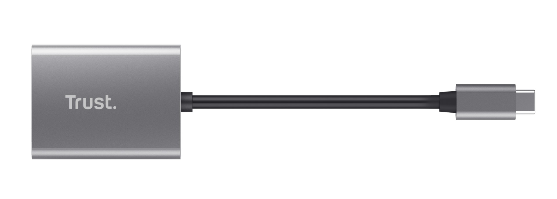 Кардридер Trust Dalyx / USB-C, microSD / SDHC/SDXC, Cable length 8 cm / Silver photo 3