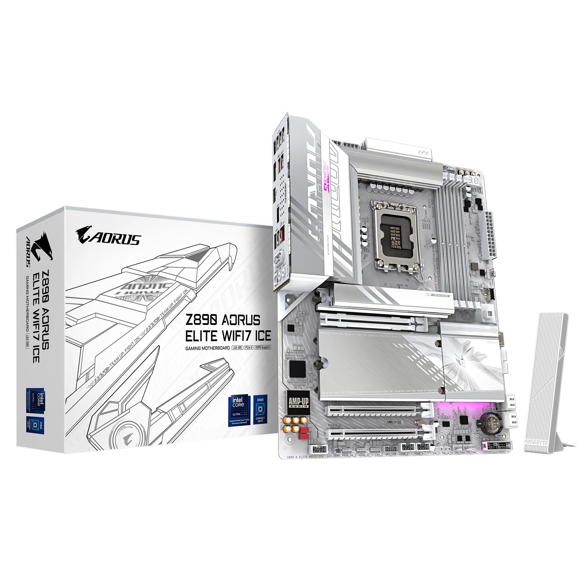 Placa de baza GIGABYTE Z890 AORUS ELITE WIFI7 ICE/ 1851/ Z890/ DDR5 / ATX