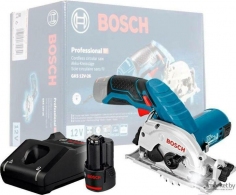 Аккумуляторная циркулярная пила Bosch GKS 12V-26 1x2.0Ah, 0615990M41 thumbnav 1