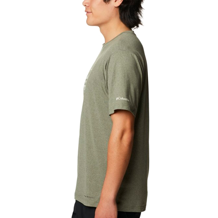 Футболка мужская Columbia Tech Trail Front Graphic SS Tee S Хаки photo 3