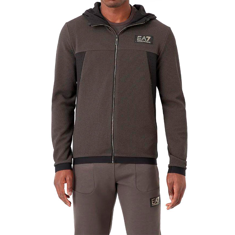 Hanorac pt bărbați EA7 EMPORIO ARMANI FELPA S Maro photo 2