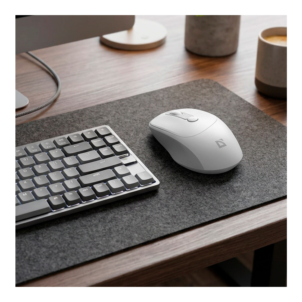 Mouse fara fir Defender Feam MM-296 Alb photo 5