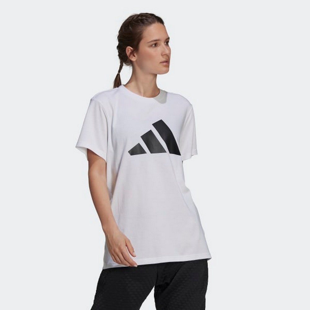 Tricou Adidas W FI 3B TEE 2XS Alb Femei photo 2