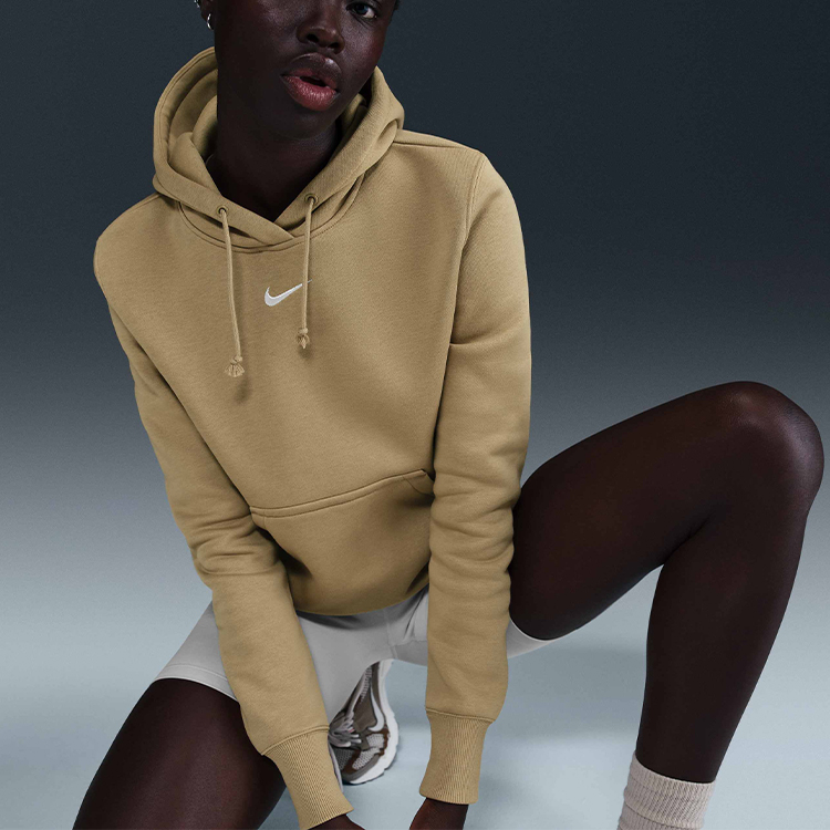 Hanorac Nike W NSW PHNX FLC STD PO HOODIE S Maro Femei photo 4