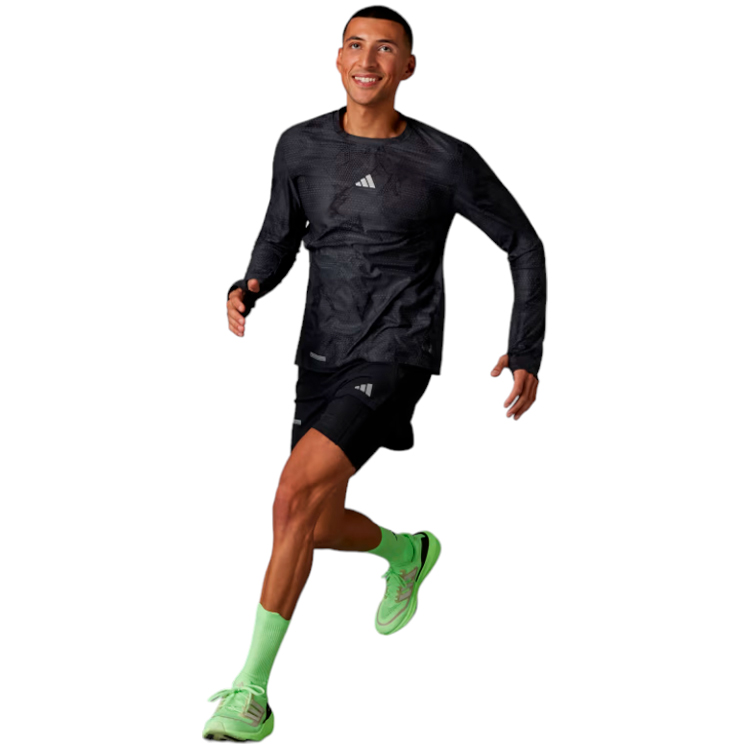 Hanorac pt bărbați Adidas ULT AOP LNGSLV M Negru-gri photo 1 Hanorac pt bărbați Adidas ULT AOP LNGSLV M Negru-gri photo 1