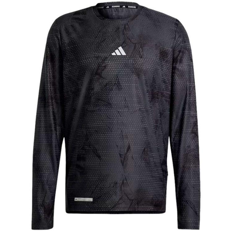 Hanorac pt bărbați Adidas ULT AOP LNGSLV M Negru-gri photo 3