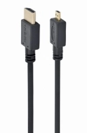 Cable microHDMI  1.8m - CC-HDMID-6, 1.8 m, HDMI male to micro D-male, Black cable with gold-plated connectors, Bulk package