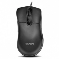 SVEN RX-G940 Gaming, Optical Mouse, 600-6000 dpi, 5+1 buttons (scroll wheel), DPI switching modes, Two navigation buttons (Forward and Back), RGB backlight, Soft Touch coating, cable length 1.8 m, USB, Black