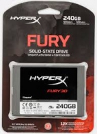 2.5" SSD 240GB Kingston HyperX FURY 3D, SATAIII, Sequential Reads: 500 MB/s, Sequential Writes: 500 MB/s, Max Random 4k: Read: 84,000 IOPS / Write: 52,000 IOPS, 7mm, Controller Silicon Motion SM2258XT, 3D NAND TLC thumbnav 1