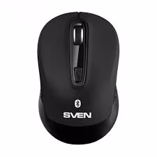 SVEN RX-575SW Bluetooth +Wireless, Optical Mouse, 2.4GHz, Nano Receiver, 800/1200/1600dpi, 3+1(scroll wheel) Silent buttons, Switching DPI modes, Rubber scroll wheel, Black