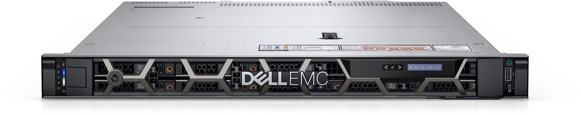 Dell PowerEdge R450 1U Rack, Xeon Silver 4314 (2.4Ghz,16C/32T, 24M), 64GB (4x16GB) RDIMM DDR4 3200MT/s, 2x960Gb SSD SATA Read Intensive 6Gbps, 4x1.2Tb HDD SAS ISE 12Gbps (up to 8x2.5" HDD), PERC H345 RAID, iDRAC9 Express, Dual Port 1Gb, BC5720 Quad Port 1 photo 1