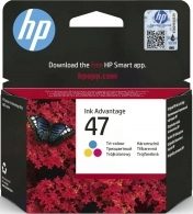 HP47 (6ZD61AE) Original Ink Cartridge Color for HP DeskJet Ink Advantage 4800, 700 pages.