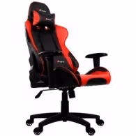 Gaming/Office Chair AROZZI Verona V2, Black/Red, PU Leather, max weight up to 100-105kg / height 160-180cm, Recline 165°, 1D Armrests, Head and Lumber cushions, Metal Frame, Nylon wheelbase, Gas Lift 4class, Small nylon casters, W-25.5kg
